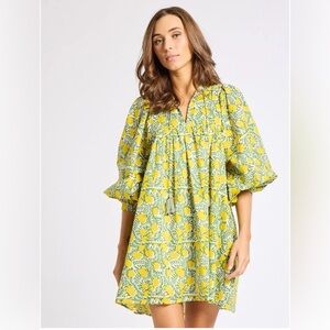 Mille Daisy Dress in Lemon 100%Cotton